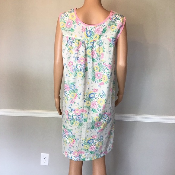 NWOT Kandy’s Cover Ups Floral Sleeveless Dressing Nightgown Loungewear Size L - Picture 2 of 7